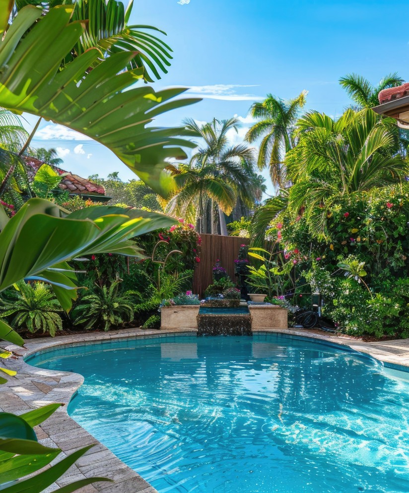 Landscape by design of Palmetto Florida Landscaping Around Pools in Florida