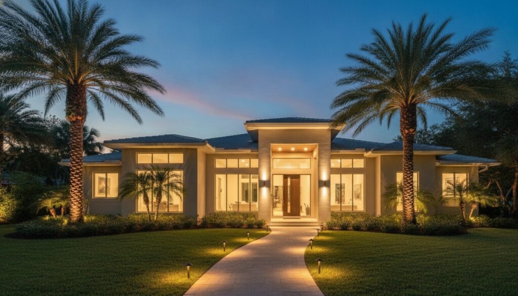 Nighttime Curb Appeal Lighting Ideas: Illuminating Your Florida Home with Sophistication