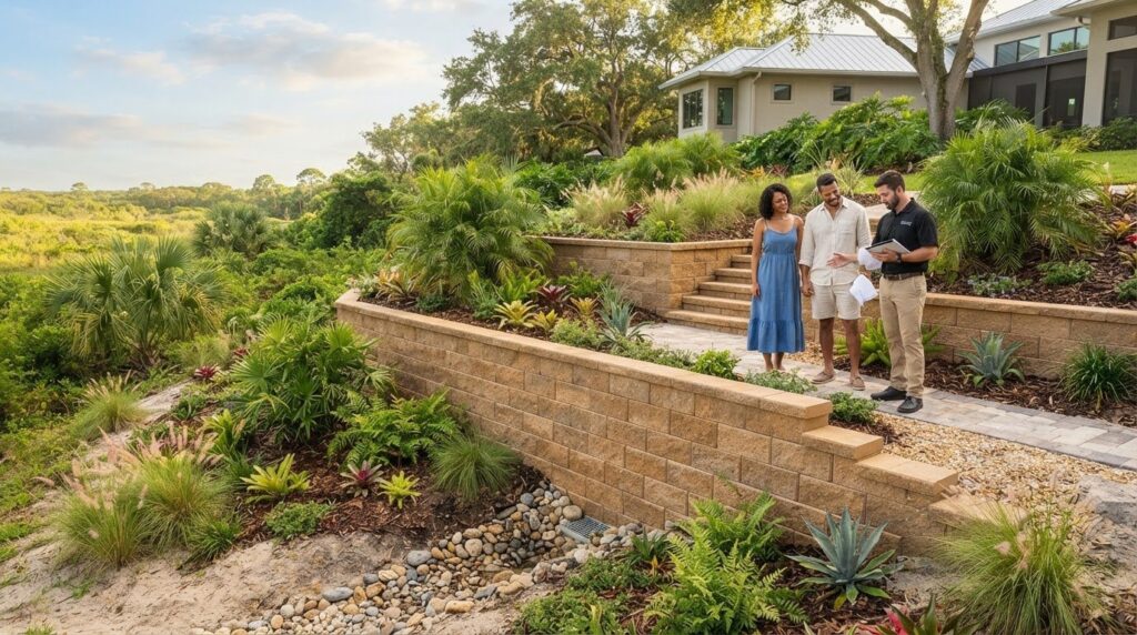 Retaining Wall Installation in Palmetto: A Homeowner’s Guide