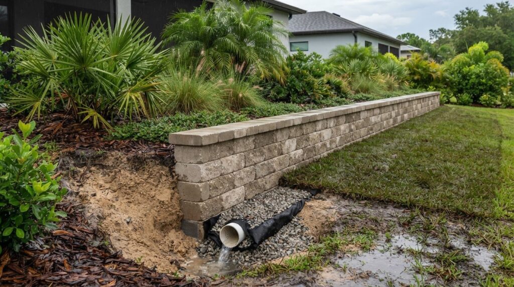 Retaining Wall Drainage Solutions in Parrish, FL: A Practical Guide