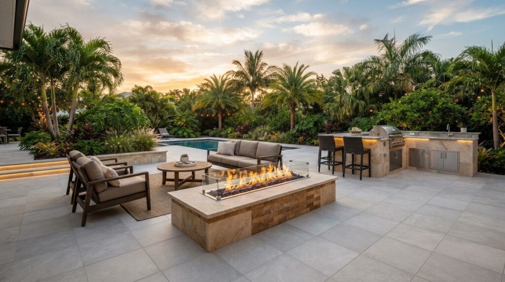 Custom Fire Pit Builder in Bradenton for Patios and Kitchens
